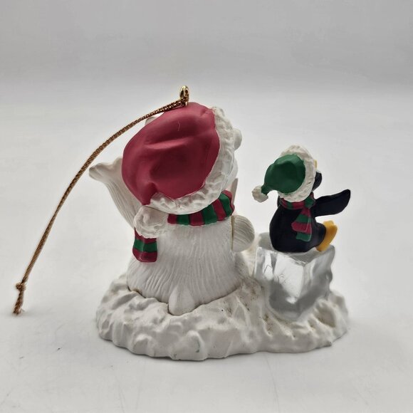 Rennoc A Christmas Charmers Lets Sing A Cheery Chorus Bear Ornament 1st Ed 1991 - Picture 3 of 7